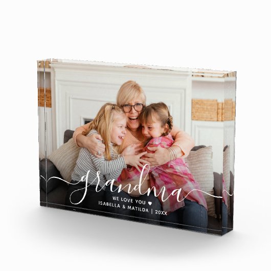 Oma | Wir lieben dich Cute Fotoblock (Rechts)