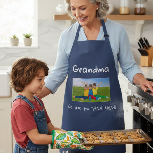 Oma, wir lieben dich so sehr Foto Weihnachtsgesche Schürze