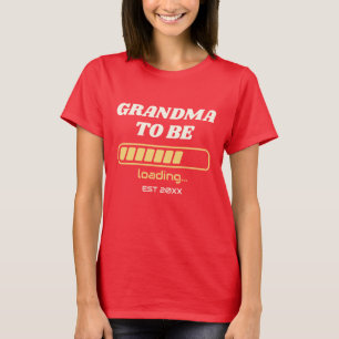 Oma wird bald Loading Benutzerdefinierte Babyparty T-Shirt
