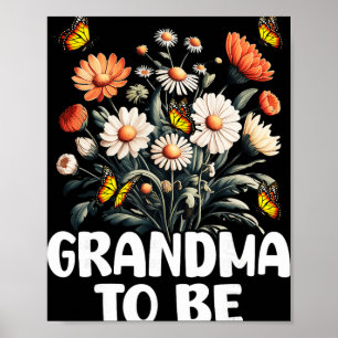 Oma wird bald, neue Babyschwangerschaftsankündigun Poster