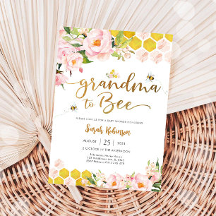 Oma wird Biene Baby Shower Einladung