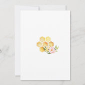 Oma wird Biene Baby Shower Einladung (Rückseite)