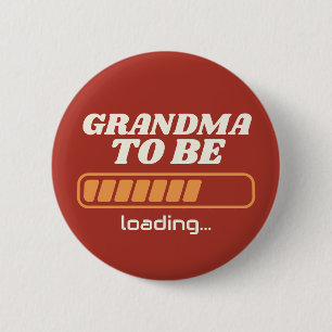 Oma wird Custom Rot Baby Shower Party Button