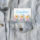 Oma wird gerbera Blumen blau Button (Insitu)