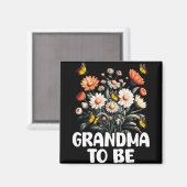 Oma wird Großmutter, Ankündigung einer neuen Babys Magnet (Vorderseite/Rückseite)