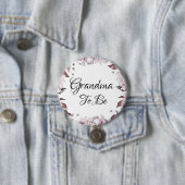 Oma wird Herbst Elegante Purple Blumen Button (Beispiel)