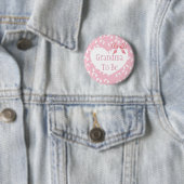 Oma wird Pink Bow Baby Showknopf Button (Beispiel)