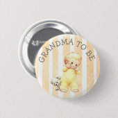Oma wird Vintage Baby Boy Grafik Button (Vorne & Hinten)