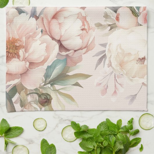 Oma Women's Cooking Backen Aquarellfarben Geschirrtuch (Gefaltet)