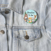 Oma | Woodland Creatures Babydusche Button (Beispiel)