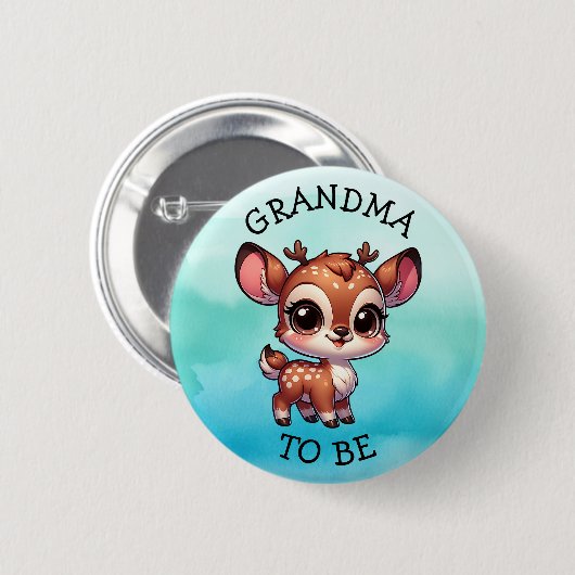 Oma | Woodland Creatures Babydusche Button (Vorne & Hinten)