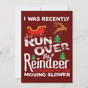 Oma wurde von einem Renntier zu Weihnachten überfa Einladung