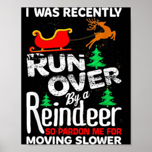 Oma wurde von einem Rentier zu Weihnachten überfah Poster