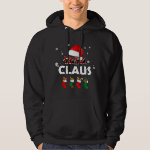 Oma Yaya Claus Weihnachtsmannmütze Funny Christmas Hoodie
