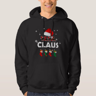Oma Yaya Claus Weihnachtsmannmütze Funny Christmas Hoodie