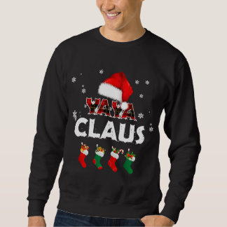 Oma Yaya Claus Weihnachtsmannmütze Funny Christmas Sweatshirt