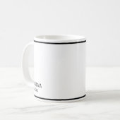 Oma Year Est Simple Black and White Writer Kaffeetasse (Vorderseite Links)