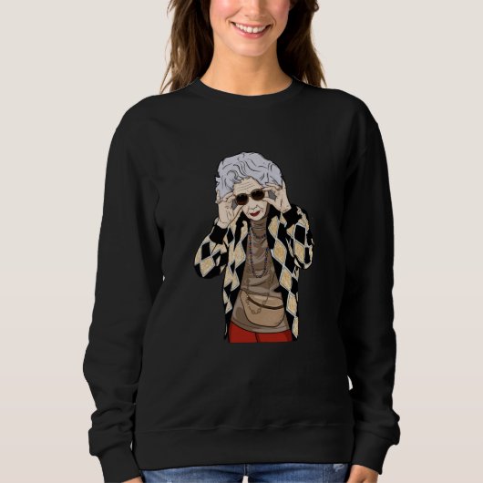 Oma Yetta von NANNY Sweatshirt (Vorderseite)