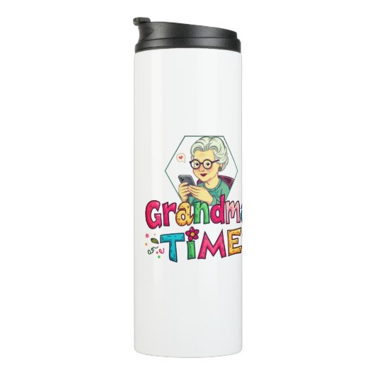 Oma Zeit Thermosbecher (Nach rechts gedreht)