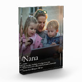 Oma Zitat Moderner Spaß Cool Fotoblock (Links)