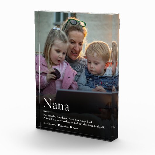 Oma Zitat Moderner Spaß Cool Fotoblock (Rechts)