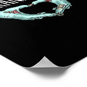 Oma Zombie Hand Herz Halloween Kostümfamilie Poster (Ecke)