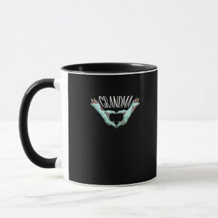 Oma Zombie Hand Herz Halloween Kostümfamilie Tasse