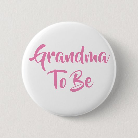 Oma zu Baby Shower Buttons (Vorderseite)