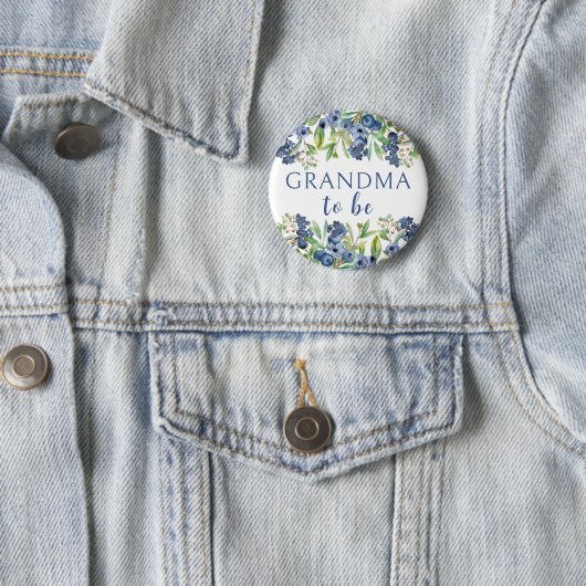 Oma zu Heidelbeerduschknopf Button (Beispiel)