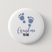 Oma zu Kinderfußspuren Button (Vorderseite)