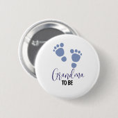 Oma zu Kinderfußspuren Button (Vorne & Hinten)