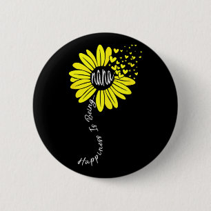 Oma zu sein ist schön zum Muttertag Sonnenblumen F Button