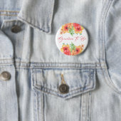 Oma zu sein Peach Orange und Coral Baby Dusche Button (Beispiel)