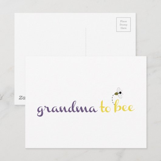 Oma zu sein postkarte (Vorne/Hinten)