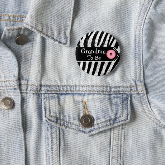 Oma zu Zebra Print Baby Shooter Button (Beispiel)