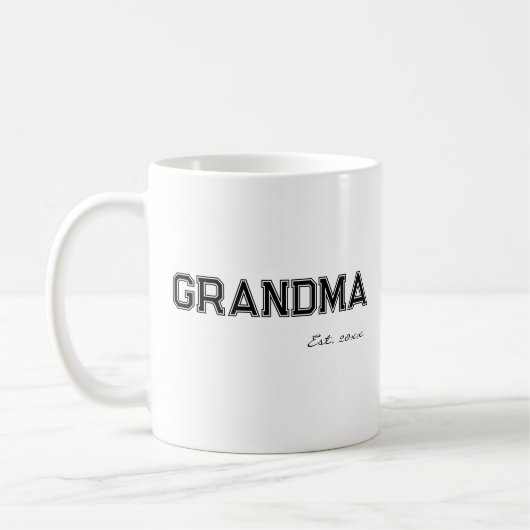 'Oma' zum Geburtstag Papa Geschenk Kaffeetasse (Links)