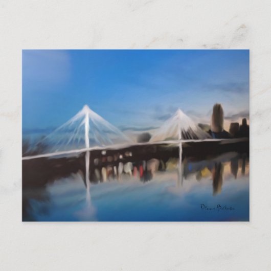 Omaha an Council Bluffs Postkarte (Vorderseite)