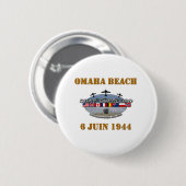 Omaha Beach 1944 Button (Vorne & Hinten)