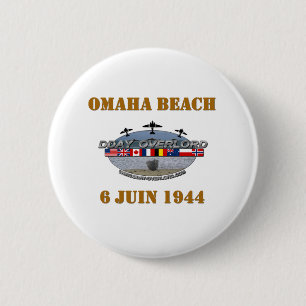 Omaha Beach 1944 Button