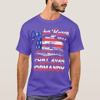 Omaha Beach 1944 Tag 2024 80 Jahre Norman T-Shirt