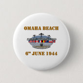 Omaha Beach 6th June 1944 Button (Vorderseite)