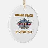 Omaha Beach 6th June 1944 Keramik Ornament (Rechts)