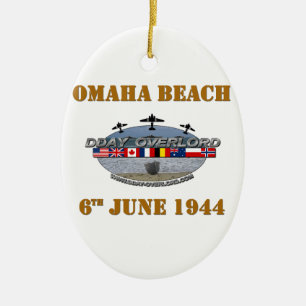 Omaha Beach 6th June 1944 Keramik Ornament