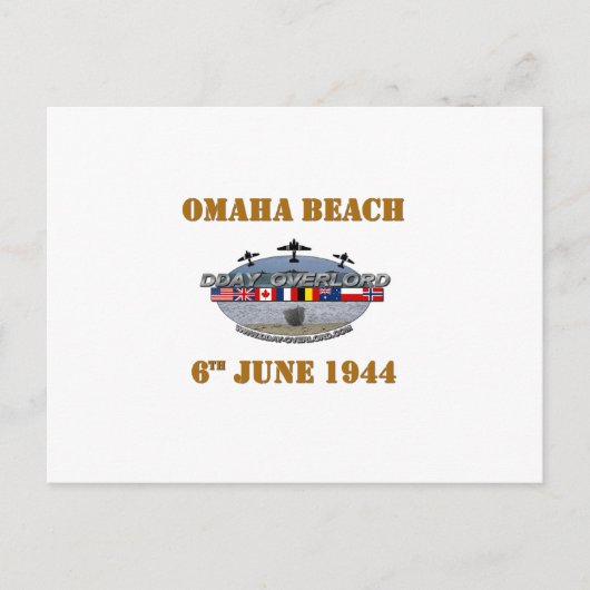 Omaha Beach 6th June 1944 Postkarte (Vorderseite)