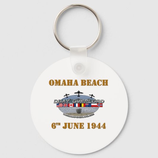 Omaha Beach 6th June 1944 Schlüsselanhänger (Vorderseite)