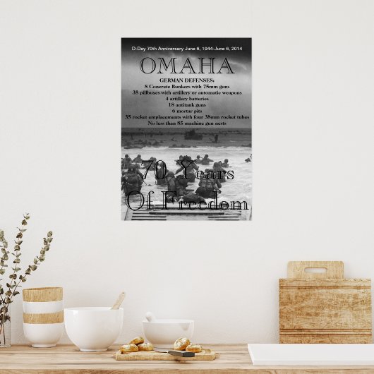 Omaha D-Day 70. Poster (Küche)
