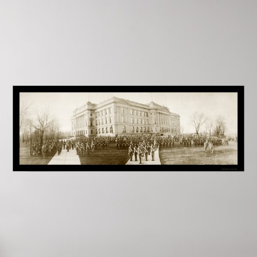 Omaha High School Foto 1914 Poster (Vorne)