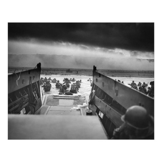 Omaha im Zweiten Weltkrieg der LCVP in die Kiefer Fotodruck (Vorne)
