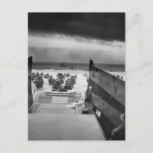Omaha im Zweiten Weltkrieg der LCVP in die Kiefer  Postkarte