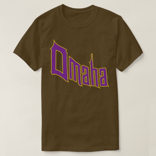 Omaha lila T-Shirt (Design vorne)